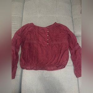 Free People Textured Shirt